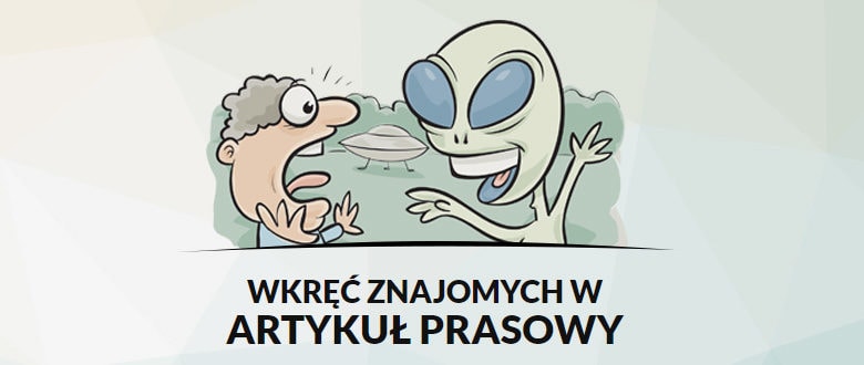 Oniet - Generator internetowych żartów i śmiesznych informacji prasowych 1