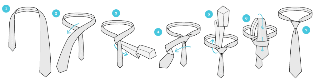 Jak zawiązać krawat? 6 sposobów wiązania krawata 1